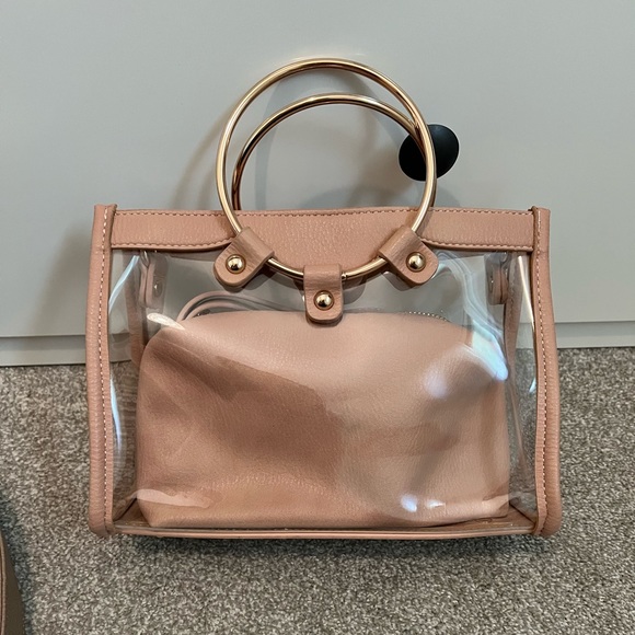 Blush Pink Clear Bag 💕 - Picture 1 of 8